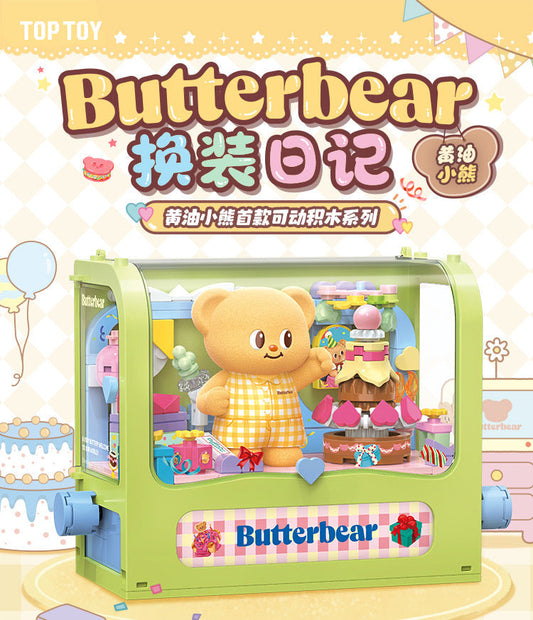 TopToy x Butter Bear Dress Up Diary Series | Moveable Mini Build Toy - Collectable Toys Mystery Blind Box