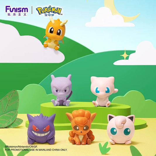 Japan Cartoon Pokemon Little Adventures Part 3 with PokeBall | Gengar Dragonite Mew Mewtwo Vulpix - Kawaii Decoration Blind Box