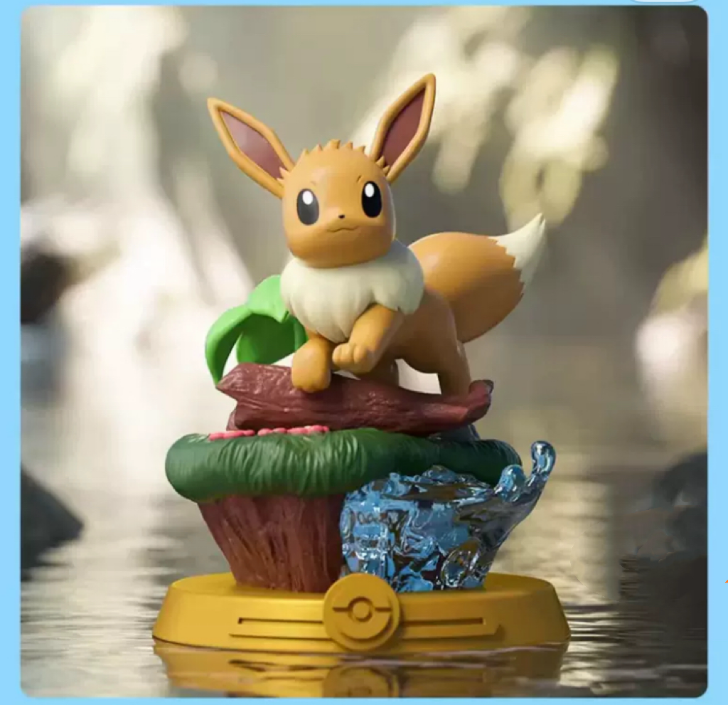 Pokemon Eevee Evolution Evolve Adventure Version | Eevee Vaporeon Jolteon Flareon Espeon Umbreon Leafeon Glaceon Sylveon - Collectable Toys Mystery Blind Box KawaiiGiftLand