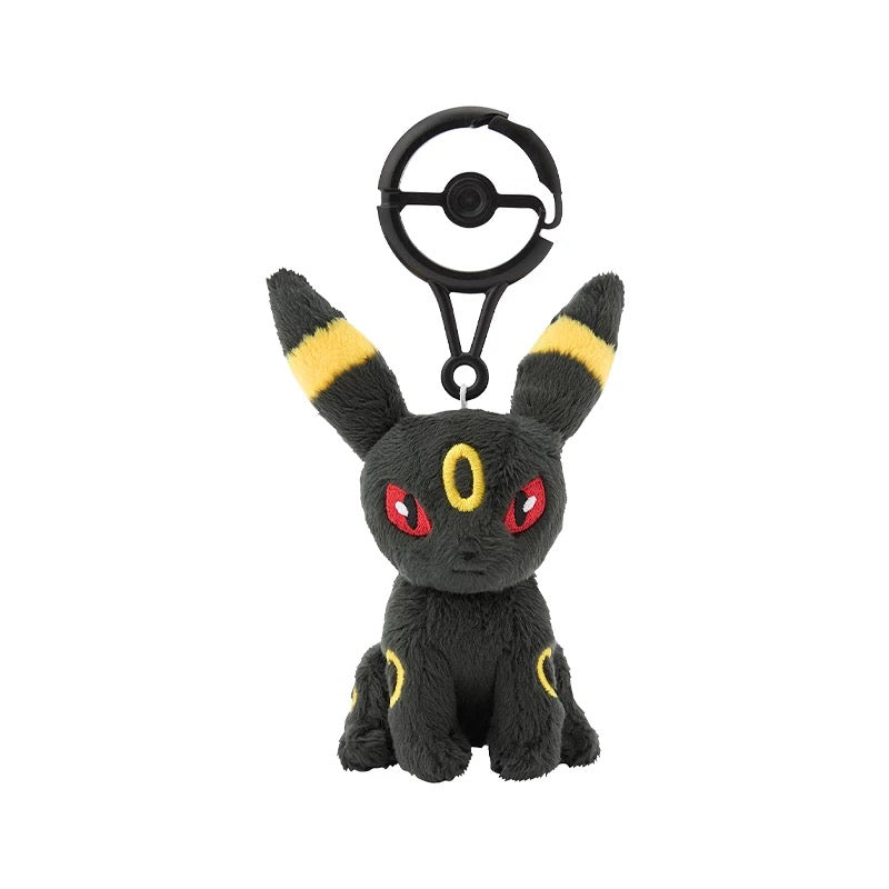 Japan Cartoon Pokemon Center Pokeball Keychain Eevee Evolution Evolve | Eevee Vaporeon Jolteon Flareon Espeon Umbreon Leafeon Glaceon Sylveon - Mascot Mini Plush Doll KawaiiGiftLand