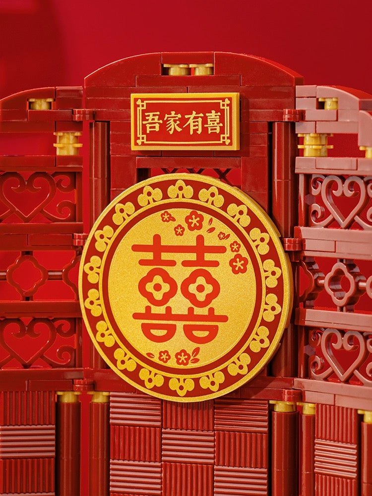 Loz Building Mini Block Characters Music Box | Chinese Wedding Bridegroom Bride - Valentine Wedding DIY Handmade Gift KawaiiGiftLand