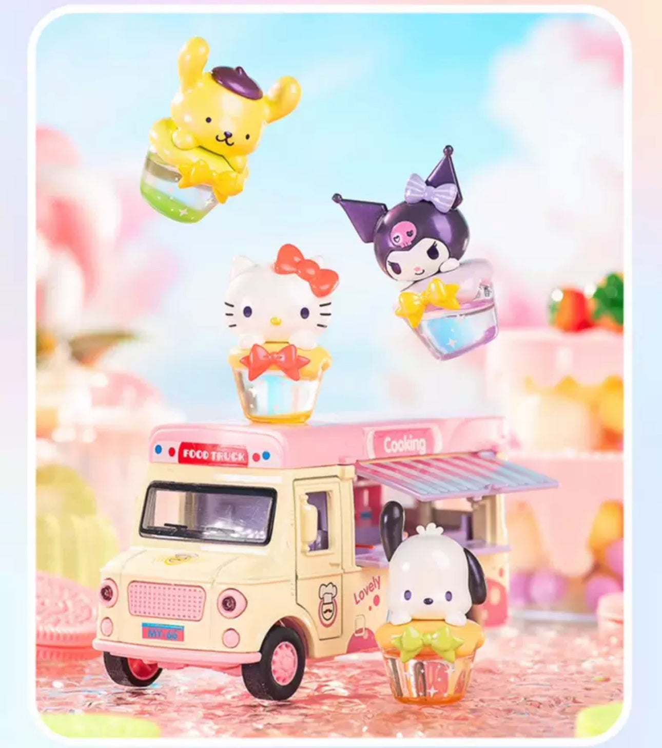 Sanrio Characters Colourful Drinks Mini Series | Hello Kitty My Melody Kuromi Cinnamoroll Pompompurin Pochacco - Kawaii Collectable Toys Toy Collection KawaiiGiftLand
