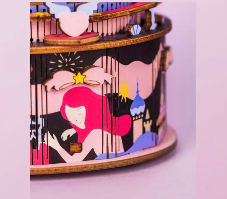 Craft Kits Wooden Music Box | Magic Fantasy Fairy Tale - DIY Handmade Mini World Miniature Gift