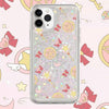 Japanese Cartoon Sailor Moon CardCaptorSakura Magic Wand Stick | Silver Pink Heart Glitter QuickSand - Phone Case Samsung Galaxy S26 S25 S24 S23 S22 S21 FE Ultra Edge
