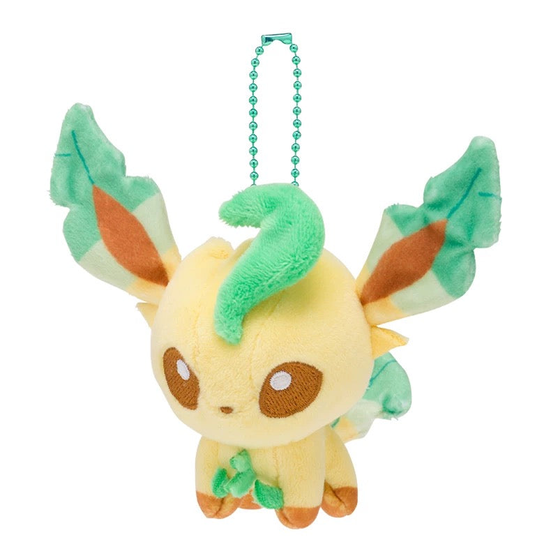 Japan Cartoon Pokemon Center Eevee Evolution Evolve Keychain | Eevee Vaporeon Jolteon Flareon Espeon Umbreon Leafeon Glaceon Sylveon - Mascot Mini Plush Doll KawaiiGiftLand