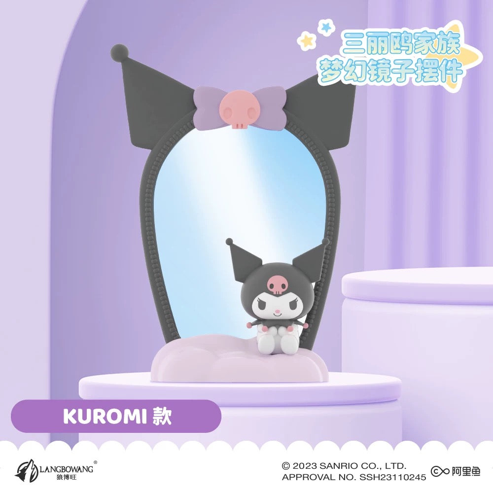 Sanrio Characters Theme Silicon with Mirror Series | My Melody Kuromi Cinnamoroll Pompompurin - Kawaii Decoration Collectable Toys Toy Collection KawaiiGiftLand