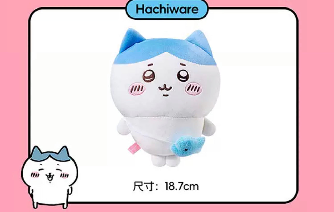 ChiiKawa X Miniso | ChiiKawa Hachiware Usagi Outing with Bag - 20cm Plush Doll Kawaii items Room Decoration doll KawaiiGiftLand