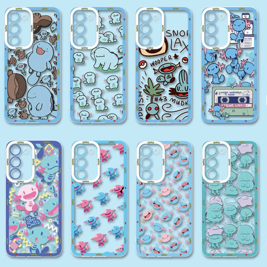 Japan Cartoon Pokemon | Quagsire Wooper Ditto 8 Styles - Phone Case Samsung Galaxy S26 S25 S24 S23 S22 S21 FE Ultra Edge