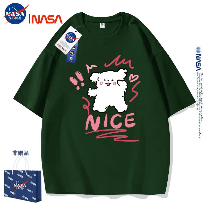 Cute Cartoon Doggie Maltese Puppy Style T-Shirt Series | Nice Wink Eyes Part2 - Kawaii Fashion Items for Child & Adult