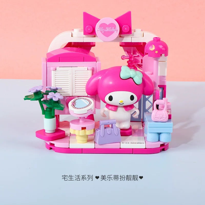 Sanrio Home Life Series | Hello Kitty My Melody Kuromi Cinnamoroll Pompompurin Pochacco -  Building Blocks Toy Collections KawaiiGiftLand