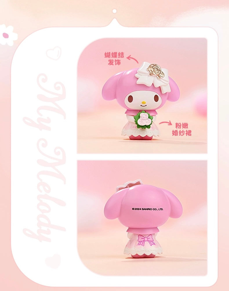 Sanrio Sweet Melody with Flora Music Box | My Melody Kuromi - Limited Edition Building Blocks Toy Collections