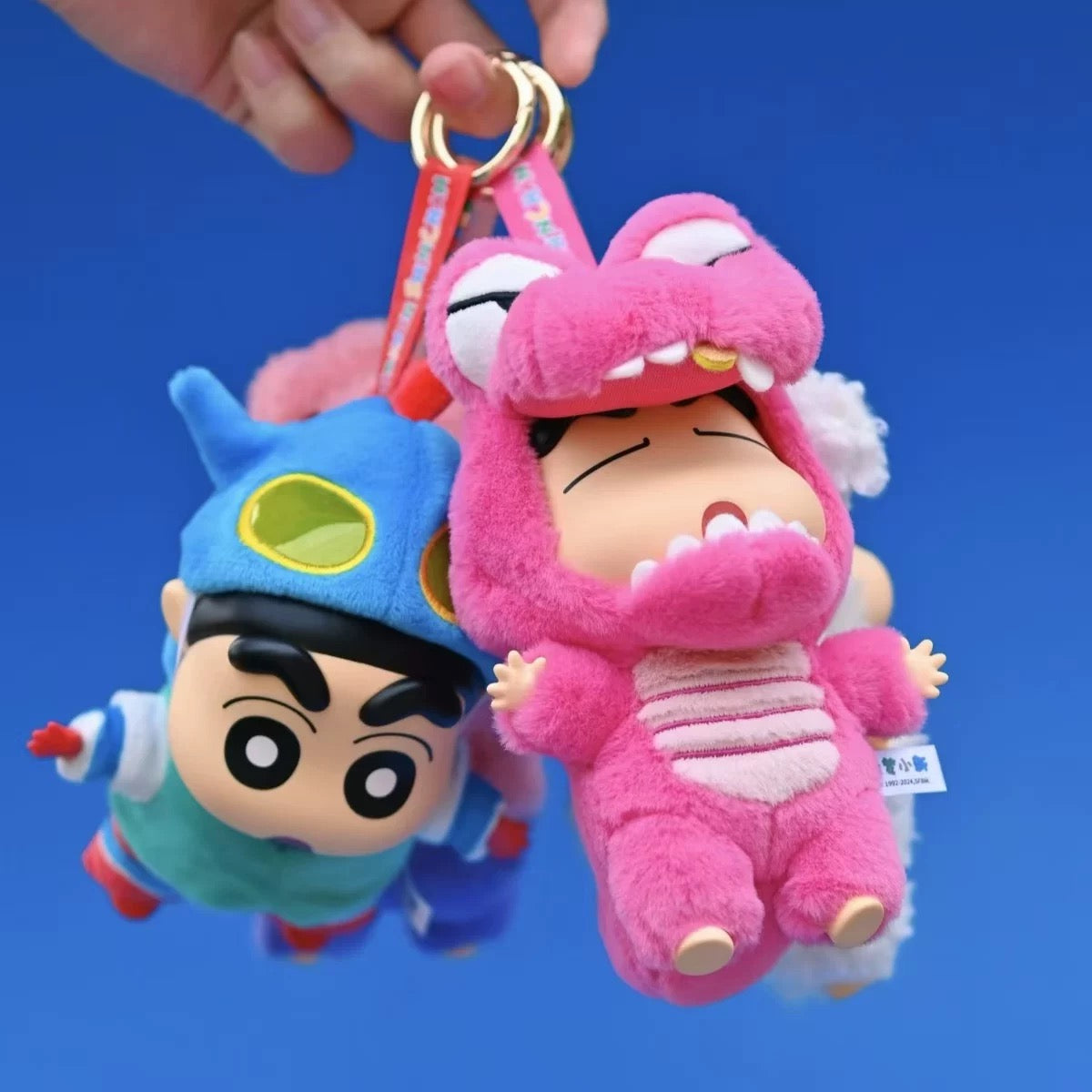 TopToy X Crayon Shin-chan Cosplay Party Part 1 Series Limited | ChocoBi Shiro Action Kamen Buriburi Elephant - Vinyl Face Plush Doll Figure Keychain Collectable Toys Mystery Blind Box