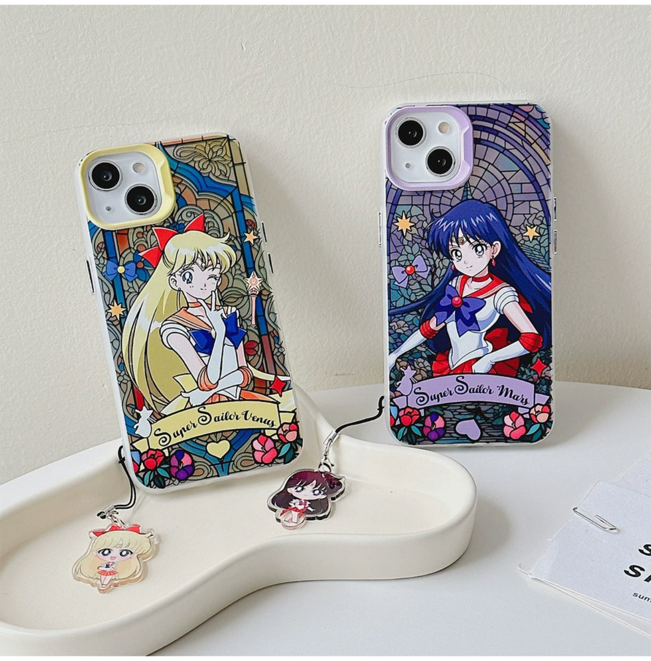 Japanese Cartoon Sailor Moon iPhone Strap | Laser Glass Window -  iPhone Case 6 7 8 PLUS SE2 XS XR X 11 12 13 14 15 Pro Promax 12mini 13mini