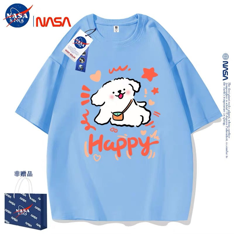 Cute Cartoon Doggie Maltese Puppy Style T-Shirt Series | Happy Dog Part2 - Kawaii Fashion Items for Child & Adult