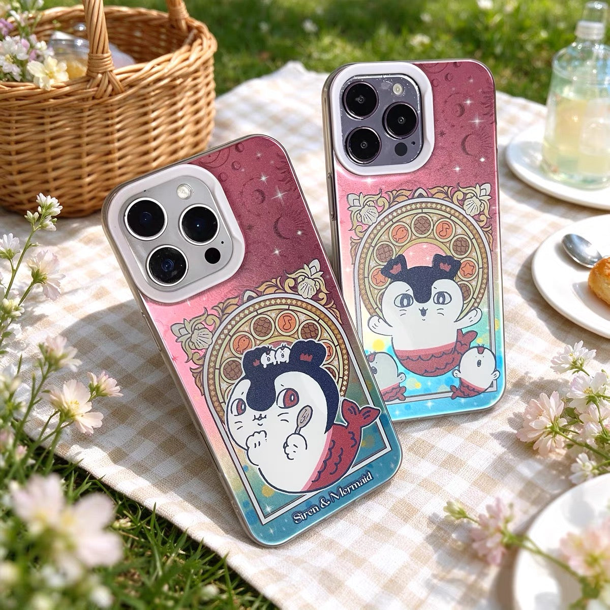 Japanese Cartoon ChiiKawa The Movie : The Secret Of The Mermaid Island Part 2 | Group & Siren 3 Styles - iPhone Case 11 12 13 14 15 16 16e 17 17e 18 Pro Promax