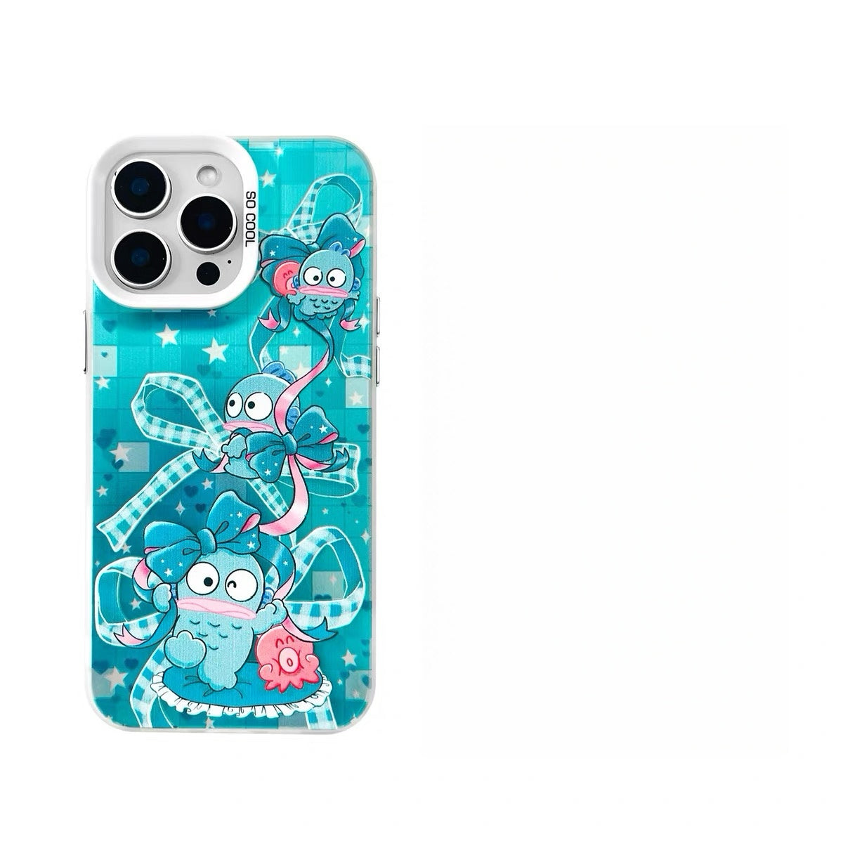 Japanese Cartoon Sanrio Colourful Ribbon Laser Case | Hello Kitty My Melody Kuromi Cinnamoroll Pompompurin Hangyodon 6 Styles - Phone Case Samsung Galaxy S26 S25 S24 S23 S22 S21 FE Ultra Edge