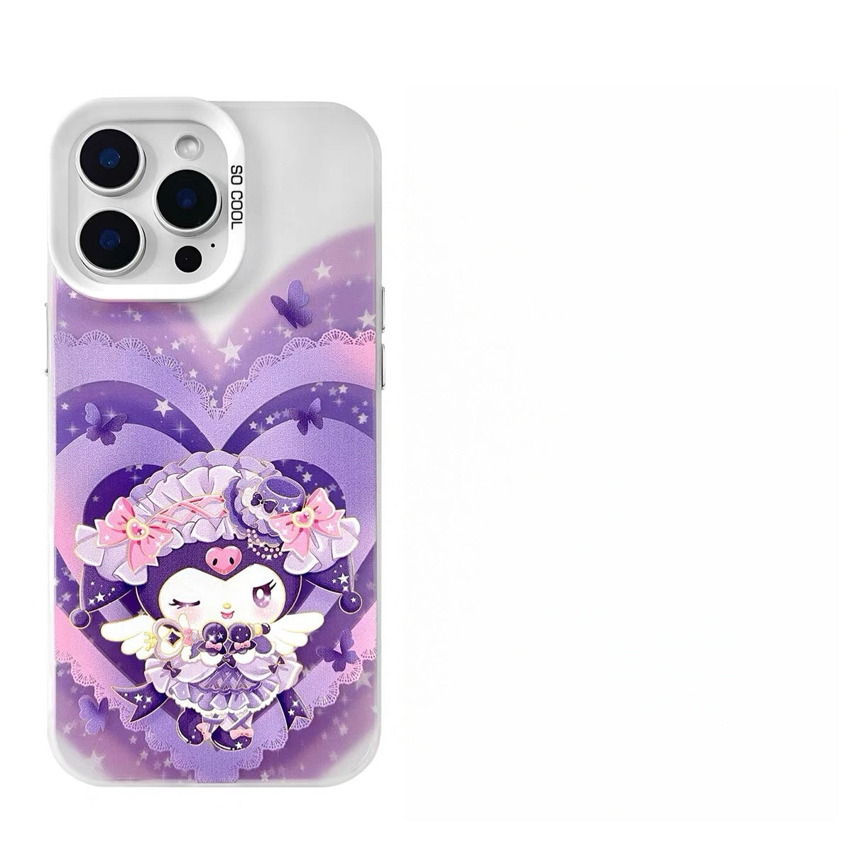 Japanese Cartoon Sanrio Magic Girl Lolita Laser Case | My Melody Kuromi Wish Me Mell & Cogimyun 3 Styles - Phone Case Samsung Galaxy S26 S25 S24 S23 S22 S21 FE Ultra Edge