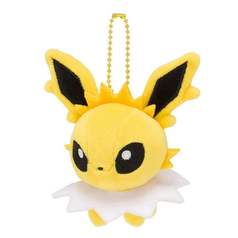 Japan Cartoon Pokemon Center Eevee Evolution Evolve Keychain | Eevee Vaporeon Jolteon Flareon Espeon Umbreon Leafeon Glaceon Sylveon - Mascot Mini Plush Doll KawaiiGiftLand