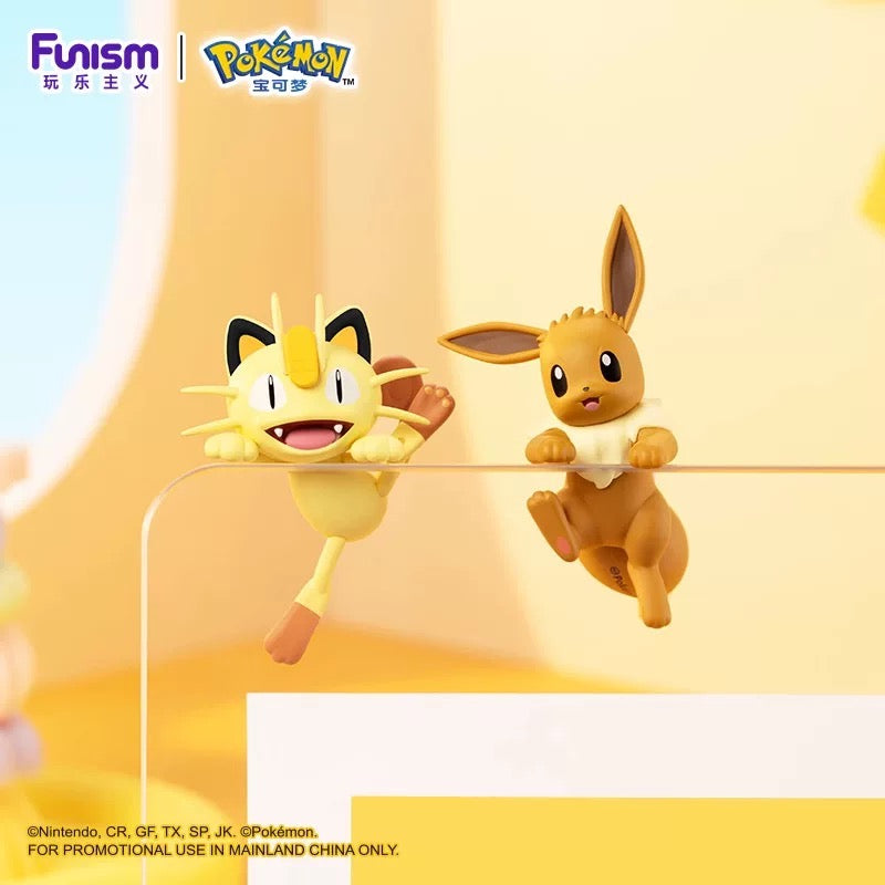 Japan Cartoon Pokemon Lying Down Series Part 1 | Pikachu Eevee Bulbasaur Charmander Squirtle Meowth Genger Pawmi - Figure Kawaii Decoration