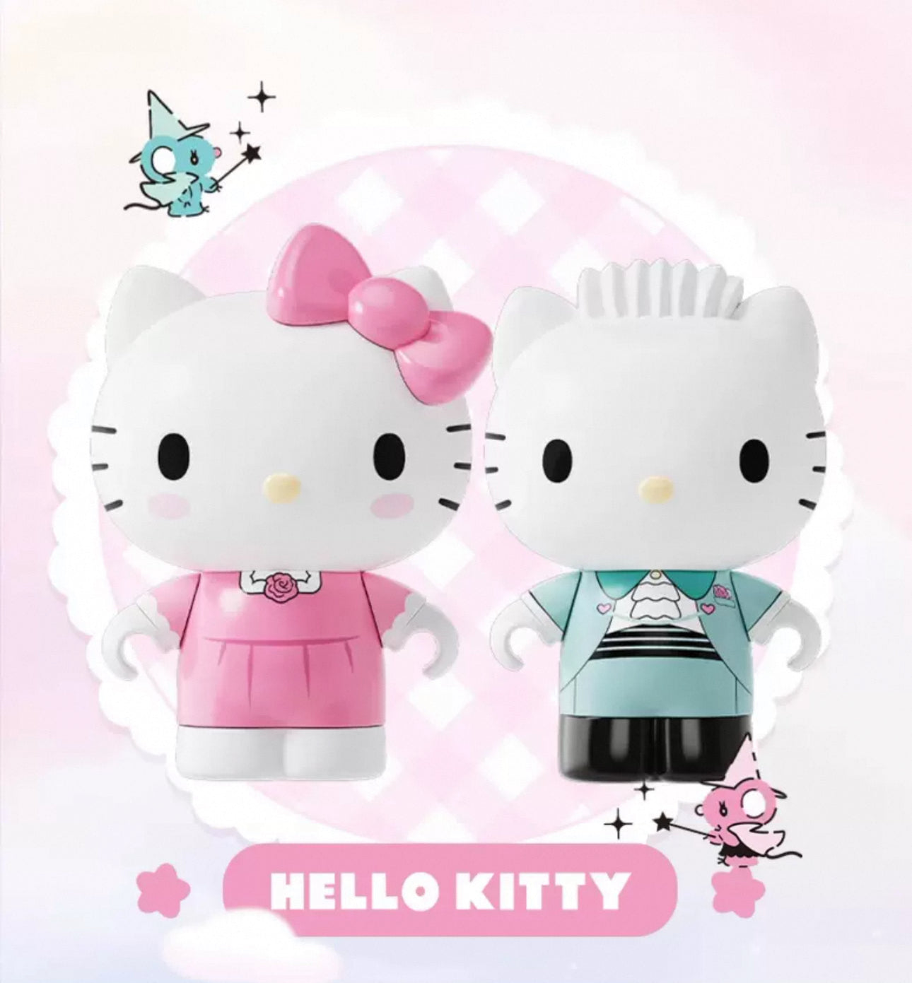 Sanrio Romantic Moon Light Music Box | Hello Kitty Little Twin Stars - Limited Edition Mini Building Blocks Toy Collections KawaiiGiftLand