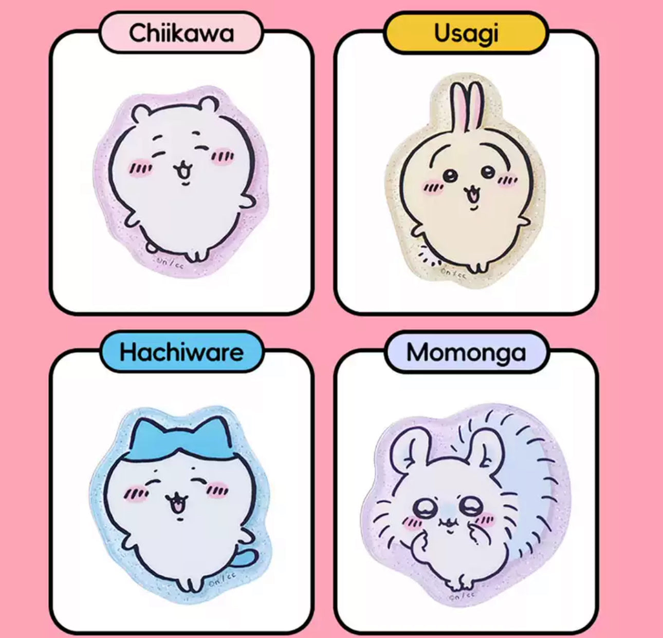 ChiiKawa X Miniso | ChiiKawa Hachiware Usagi Momonga Kurimanju Rakko Magnet with Card - Kawaii Item Cute Accessories KawaiiGiftLand