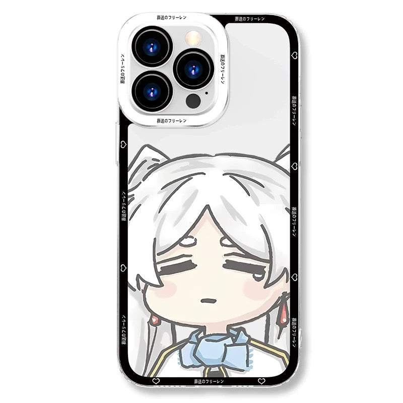 Japanese Anime FRIEREN Cute Style | Frieren Fern Himmel 3 Styles - iPhone Case PLUS SE2 XS XR X 11 12 13 14 15 16 16e 17 17e Pro Promax 12mini 13mini