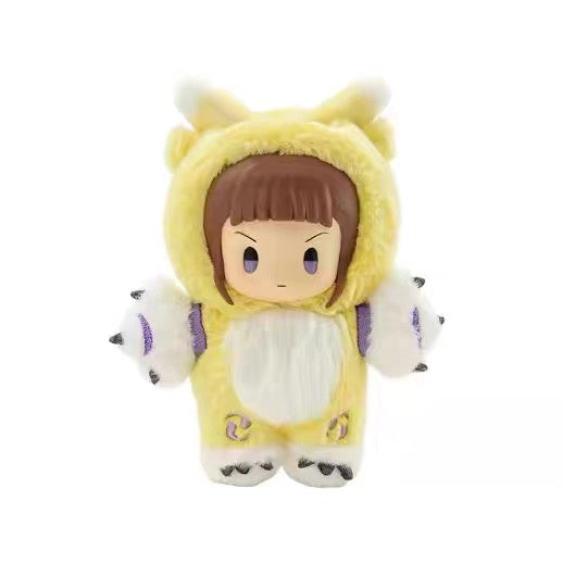 Miniso x Digimon Adventure Digital Monster Plush Keychain | King of Beast Tamers Digimon 003 - Plush Vinyl Keychain Pendant Blind Box