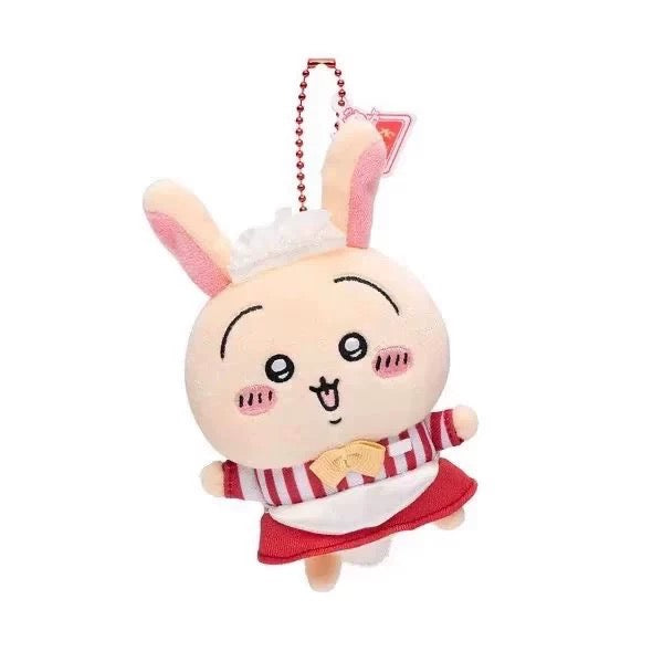 Free Gift : Japan ChiiKawa Restaurant Serise | ChiiKawa Hachiware Usagi Momonga Kurimanju Rakko Shisa Crab - Mini Plush Doll 10cm Keychain KawaiiGiftLand