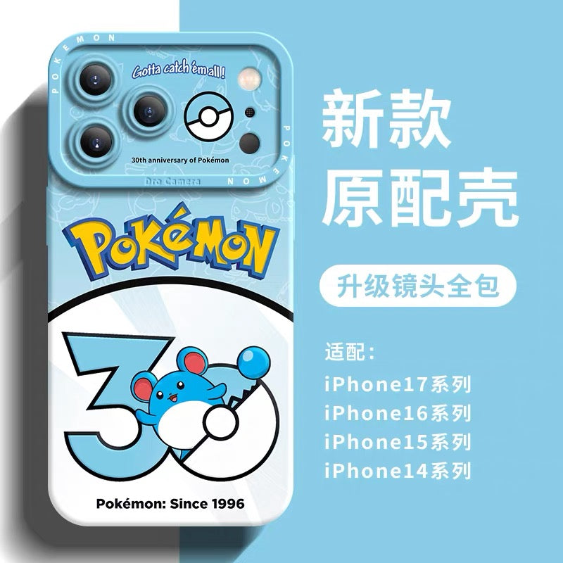 เคสซิลิโคนลายการ์ตูนญี่ปุ่นโปเกมอน Pokemon รุ่นฉลองครบรอบ 30 ปี ตอนที่ 9 | โพลีกอน แชนซี เคลฟฟา เท็ดดี้เออร์ซา อิกกลีบัฟ แม็กบี้ เอเลคิด มาริล 8 สไตล์ - เคสโทรศัพท์ Samsung Galaxy S26 S25 S24 S23 FE Ultra Edge