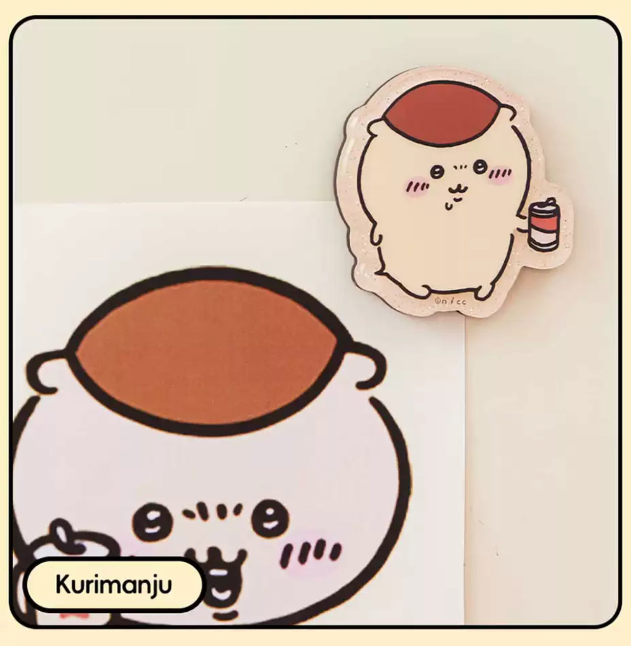 ChiiKawa X Miniso | ChiiKawa Hachiware Usagi Momonga Kurimanju Rakko Magnet with Card - Kawaii Item Cute Accessories KawaiiGiftLand