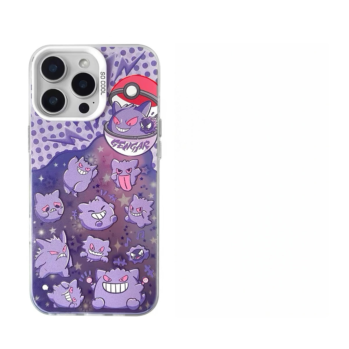 Japanese Cartoon Pokemon UFO Laser Case | Jigglypuff Gengar Bulbasaur - Phone Case Samsung Galaxy S26 S25 S24 S23 S22 S21 FE Ultra Edge