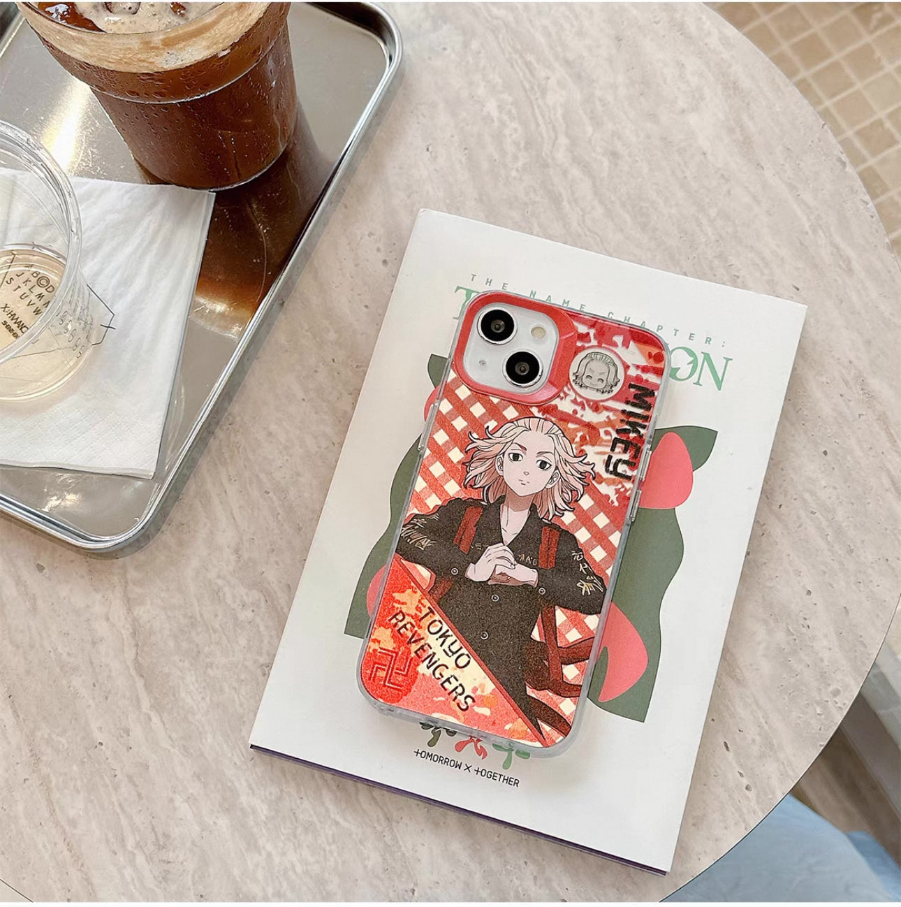 Japanese Anime Tokyo Revengers Laser Phone Case | Mikey Takemichi Draken Chifuyu - iPhone Case 7 8 PLUS SE2 XS XR X 11 12 13 14 15 16 Pro Promax 12mini 13mini KawaiiGiftLand