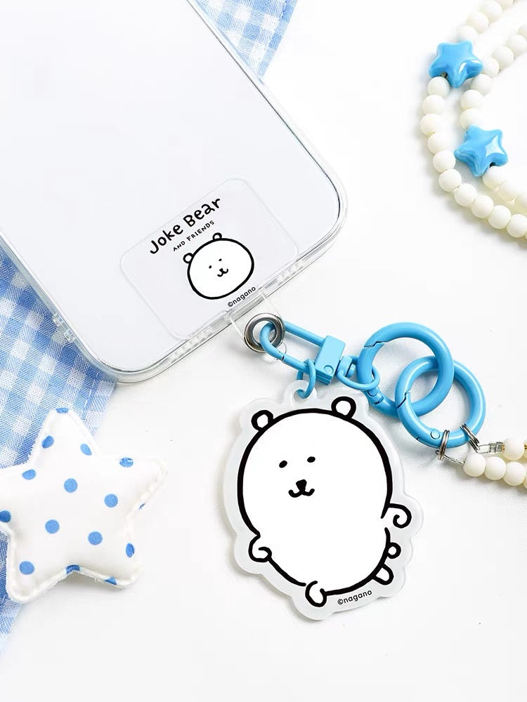 Joke Bear and Friends สายคล้องโทรศัพท์มือถือ รุ่นยาว | Joker Bear Pug Moguracorokke - สำหรับสมาร์ทโฟนทุกรุ่น
