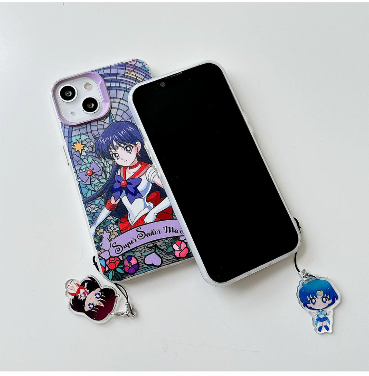 Japanese Cartoon Sailor Moon iPhone Strap | Laser Glass Window -  iPhone Case 6 7 8 PLUS SE2 XS XR X 11 12 13 14 15 Pro Promax 12mini 13mini