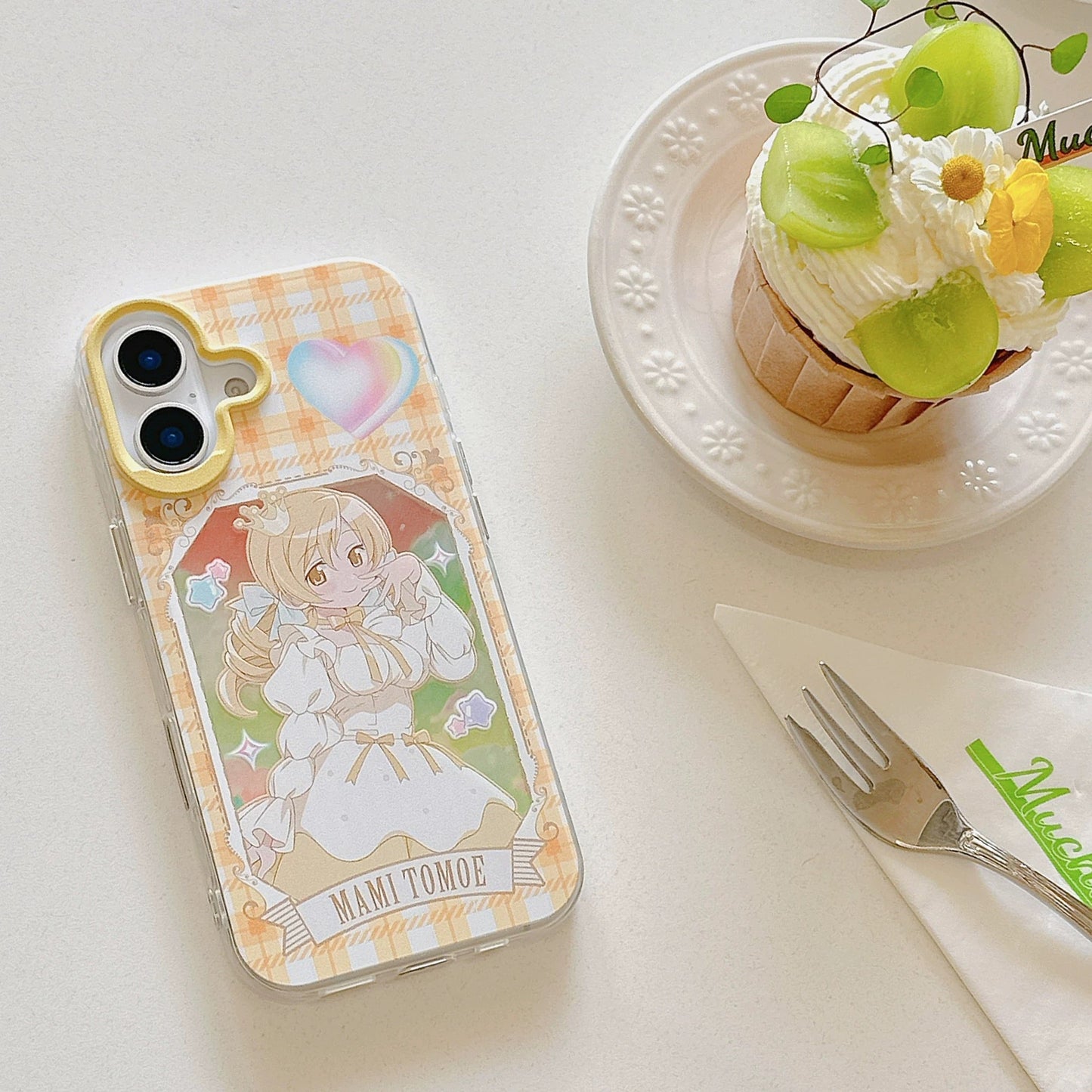 Japanese Cartoon Puella Magi Madoka Magica Laser Case | Madoka Miki Tomoe Sakura Akemi - iPhone Case PLUS SE2 11 12 13 14 15 16 16e 17 17e Pro Promax 12mini 13mini