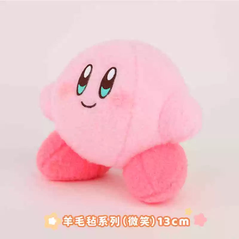 Kirby X Cute Studio | Kirby & Waddle Dee Wool Felt Style Plush Doll - Starkabi Poyo 14cm Kawaii items Room Decoration doll KawaiiGiftLand