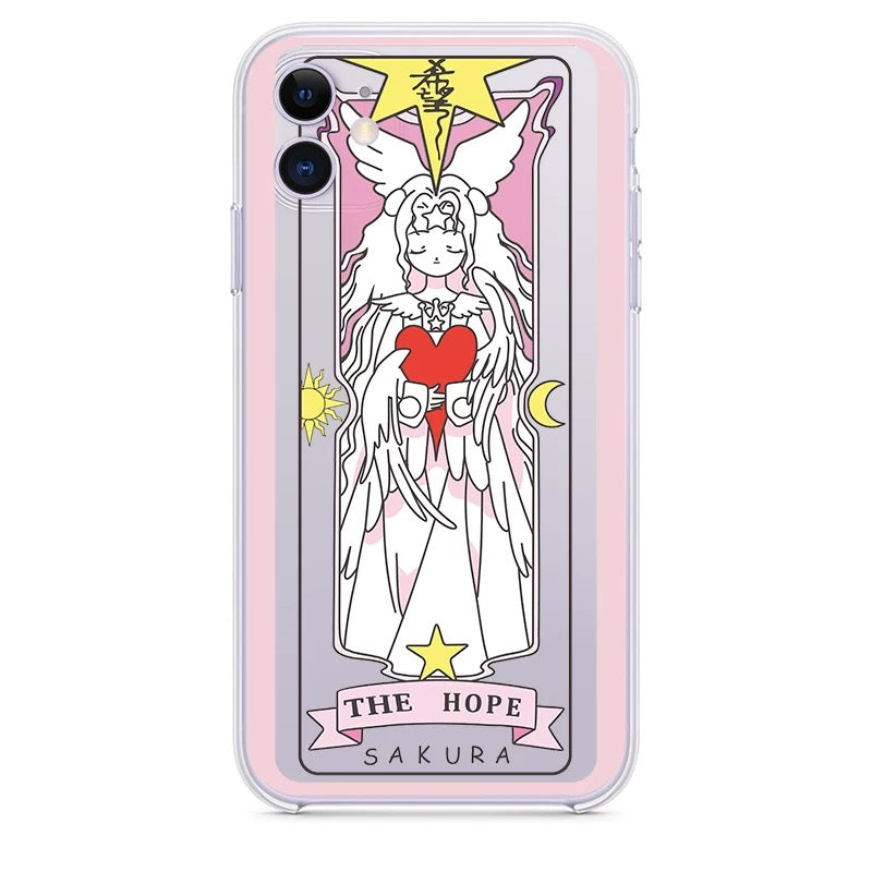 Cardcaptor Sakura Card Version Part 7 with Stand & Strap | The Hope & The Mirror - iPhone Case PLUS SE2 XS XR X 11 12 13 14 15 16 16e 17 17e Pro Promax 12mini 13mini