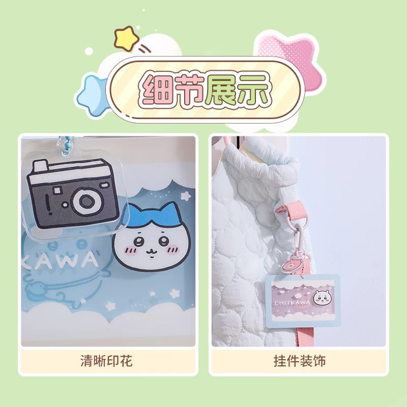 ChiiKawa X Miniso | ChiiKawa Hachiware Usagi with Props Acrylic Cardholder - Kawaii Items KawaiiGiftLand