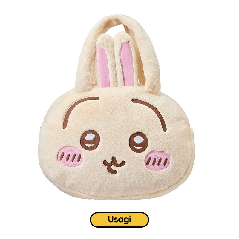 ChiiKawa X Miniso | ChiiKawa Hachiware Usagi Big Head Plush Bag - Kawaii items Room Decoration KawaiiGiftLand