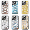 Japanese Cartoon ChiiKawa Mirror Phone Case | Full Screen Medley Fun Pose Silver Colour Chiikawa Hachiware Usagi - iPhone Case 12 13 14 15 16 17 Pro Promax