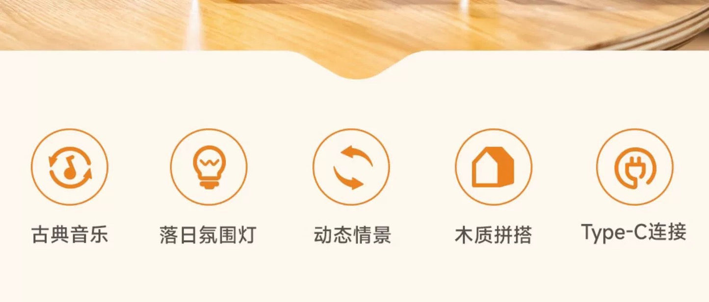 Craft Kits Wooden Music Box  | Chinese Drama Style - DIY Handmade Mini World Miniature Gift