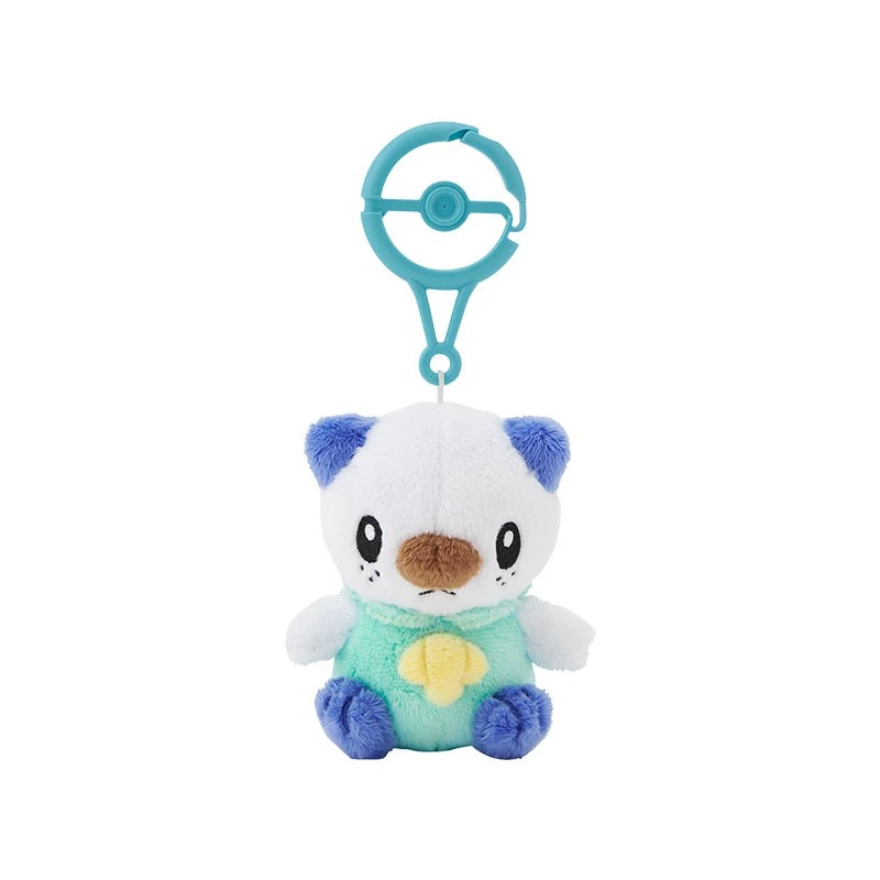 Japan Cartoon Pokemon Center Pokeball Keychain 4th & 5th Generation | Turtwig Chimchar Piplup Snivy Tepig Oshawott - Mascot Mini Plush Doll KawaiiGiftLand
