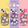 Japanese Cartoon ChiiKawa UFO Laser Case | Momonga Rakko Crab - iPhone Case Plus SE2 11 12 13 14 15 16 16e 17 17e Pro Promax