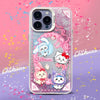 Japanese Cartoon ChiiKawa X Sanrio with Ribbon Laser Case | Chiikawa Kitty Hachiware Kuromi Usagi Melody Momonga Cinnamoroll - iPhone Case Plus SE2 11 12 13 14 15 16 16e 17 17e Pro Promax 12mini 13mini