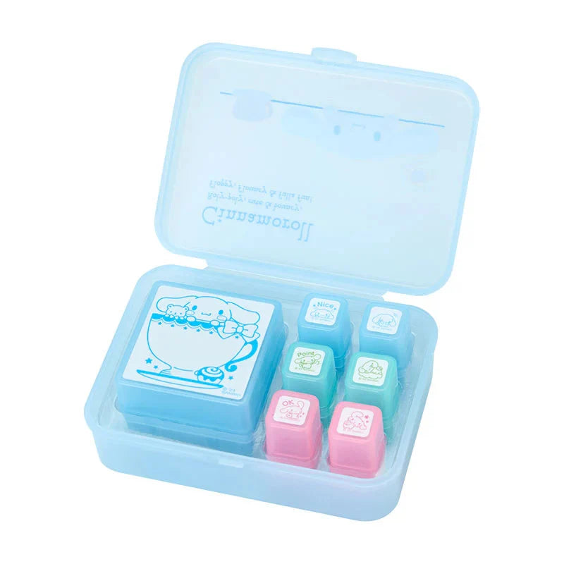 Sanrio Japan Cinnamoroll Stamp Set with Oil Ink - Kawaii Stationery KawaiiGiftLand