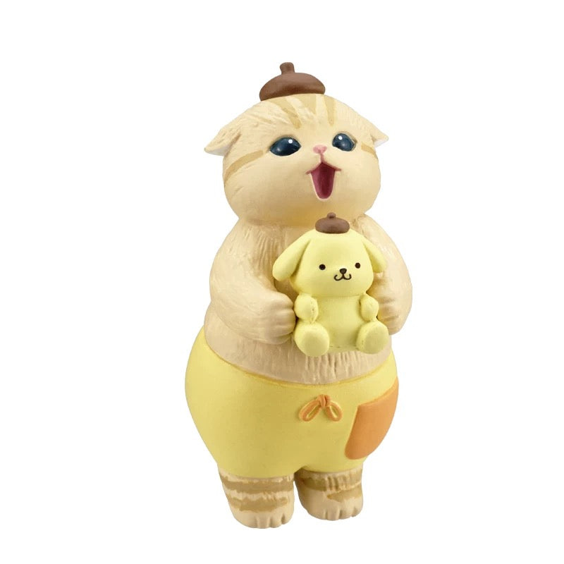 Japan Kitan Club Sanrio Characters x Mofusand Part 1 | Hello Kitty My Melody Kuromi Cinnamoroll Pompompurin Hangyodon- Full Set of 6 KawaiiGiftLand