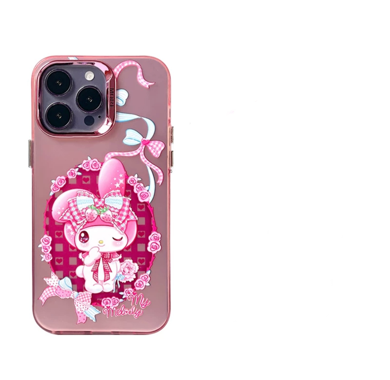 Japanese Cartoon Sanrio Sweet Angel | My Melody Laser Colour Clear - iPhone Case 11 12 13 14 15 16 Pro Promax KawaiiGiftLand