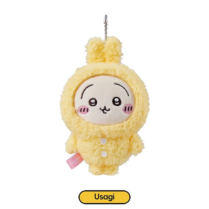 ChiiKawa X Miniso | ChiiKawa Hachiware Usagi Pajamas Keychain - Kawaii items Room Decoration doll KawaiiGiftLand