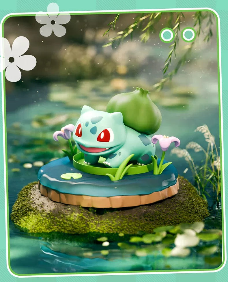 Pokemon Natural Fun Holiday Series | Pikachu Bulbasaur Eevee Psyduck Slowpoke Meowth - Anime Collectable Toys Figure KawaiiGiftLand