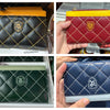 Harry Magical School Wizard Witch X Miniso | Magical School Four Houses Plaid Wallet Red Blue Green Yellow - Kawaii items